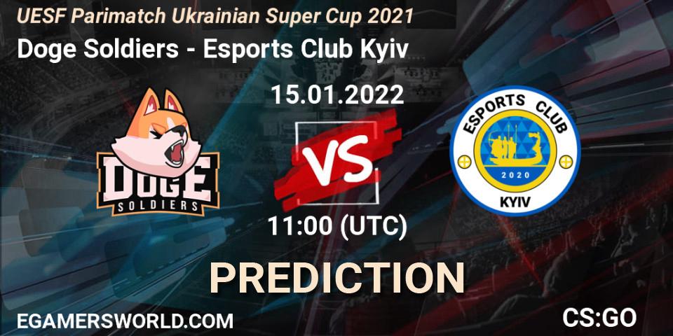 Doge Soldiers vs Esports Club Kyiv: Match Prediction. 15.01.2022 at 11:10, Counter-Strike (CS2), UESF Ukrainian Super Cup 2021