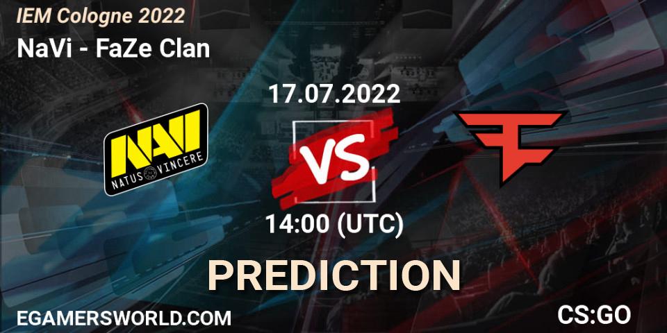 NaVi vs FaZe Clan: Match Prediction. 17.07.22, CS2 (CS:GO), IEM Cologne 2022