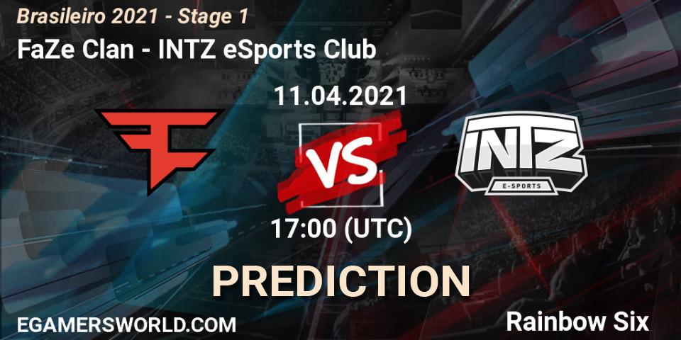 FaZe Clan vs INTZ eSports Club: Match Prediction. 11.04.21, Rainbow Six, Brasileirão 2021 - Stage 1