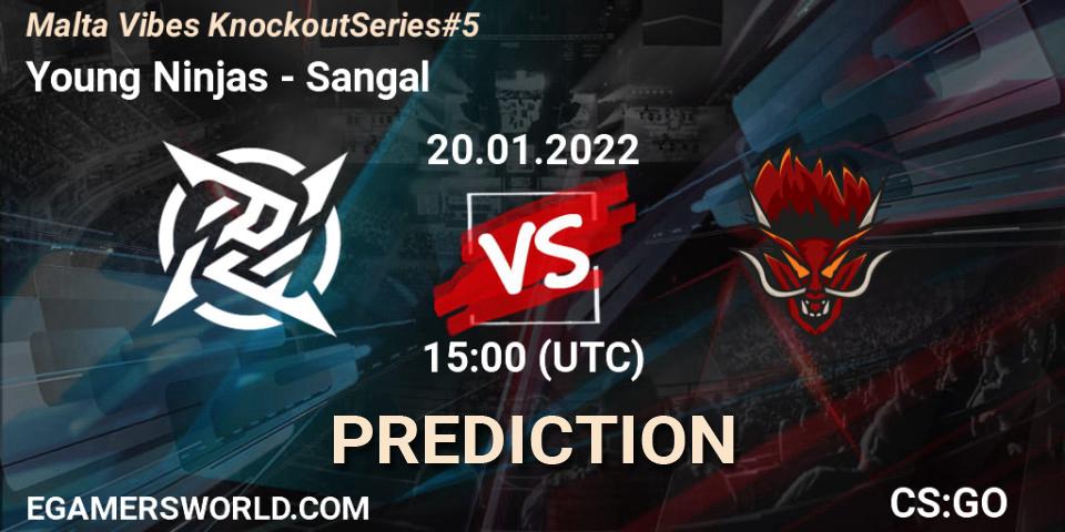 Young Ninjas vs Sangal: Match Prediction. 20.01.22, CS2 (CS:GO), Malta Vibes Knockout Series #5