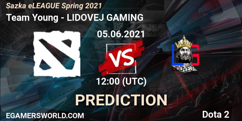 Team Young vs LIDOVEJ GAMING: Match Prediction. 05.06.2021 at 12:00, Dota 2, Sazka eLEAGUE Spring 2021