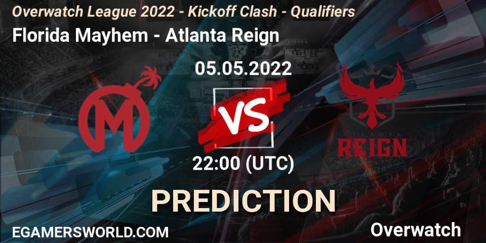 Florida Mayhem vs Atlanta Reign: Match Prediction. 05.05.22, Overwatch, Overwatch League 2022 - Kickoff Clash - Qualifiers