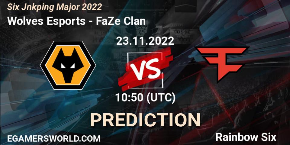 Wolves Esports vs FaZe Clan: Match Prediction. 23.11.2022 at 10:50, Rainbow Six, Six Jönköping Major 2022