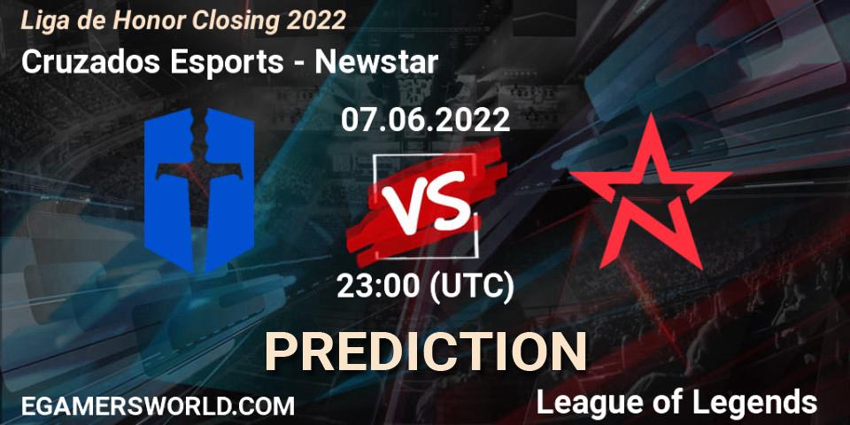 Cruzados Esports vs Newstar: Match Prediction. 07.06.22, LoL, Liga de Honor Closing 2022