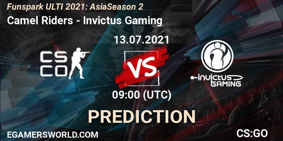 Camel Riders vs Invictus Gaming: Match Prediction. 13.07.2021 at 10:00, Counter-Strike (CS2), Funspark ULTI 2021: Asia Season 2