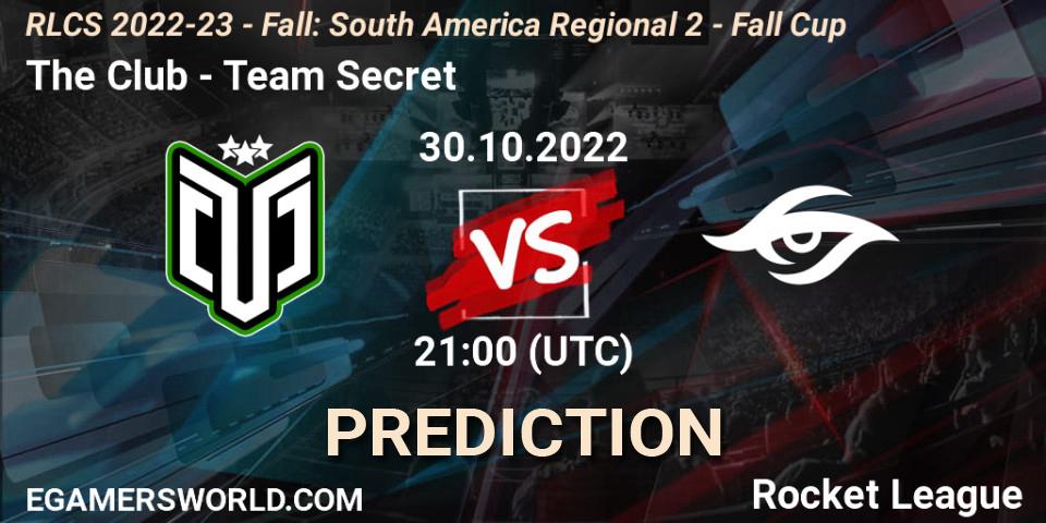 The Club vs Team Secret: Match Prediction. 30.10.22, Rocket League, RLCS 2022-23 - Fall: South America Regional 2 - Fall Cup