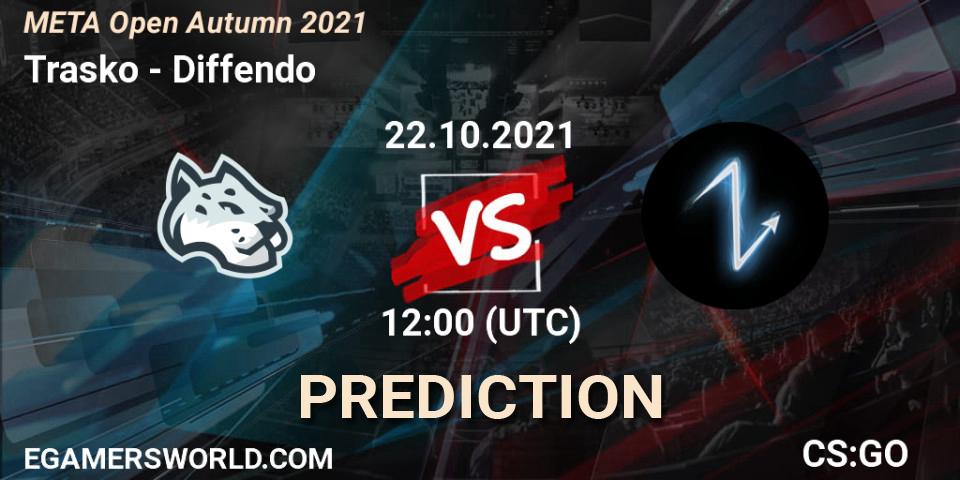 Trasko vs Diffendo: Match Prediction. 22.10.2021 at 12:00, Counter-Strike (CS2), META Open Autumn 2021