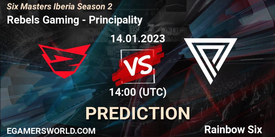 Rebels Gaming vs Principality: Match Prediction. 14.01.2023 at 14:00, Rainbow Six, Six Masters Iberia Season 2