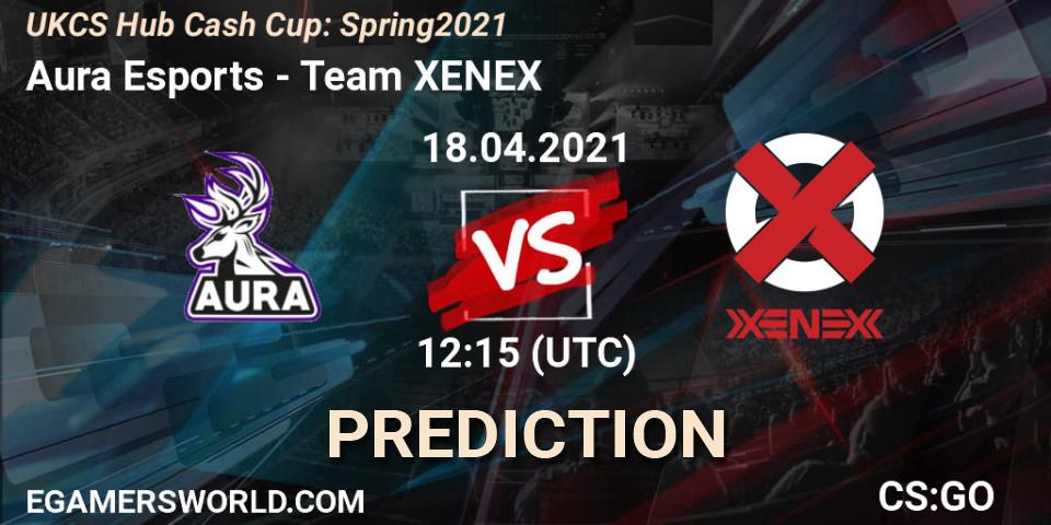 Aura Esports vs XENEX: Match Prediction. 18.04.2021 at 12:15, Counter-Strike (CS2), UKCS Hub Cash Cup: Spring 2021