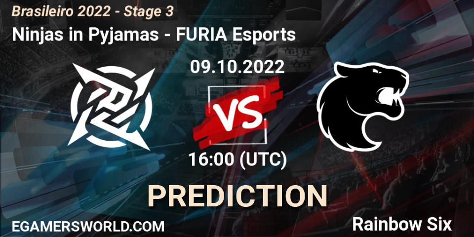 Ninjas in Pyjamas vs FURIA Esports: Match Prediction. 09.10.2022 at 16:00, Rainbow Six, Brasileirão 2022 - Stage 3