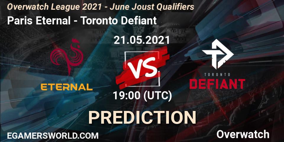 Paris Eternal vs Toronto Defiant: Match Prediction. 21.05.21, Overwatch, Overwatch League 2021 - June Joust Qualifiers