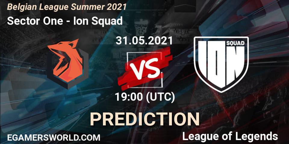 Sector One vs Ion Squad: Match Prediction. 31.05.2021 at 19:00, LoL, Belgian League Summer 2021