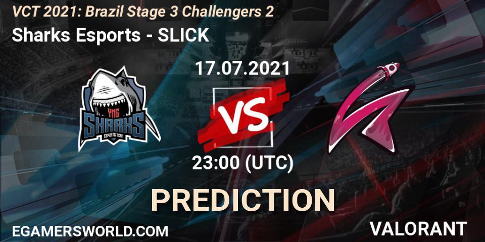 Sharks Esports vs SLICK: Match Prediction. 17.07.2021 at 23:30, VALORANT, VCT 2021: Brazil Stage 3 Challengers 2