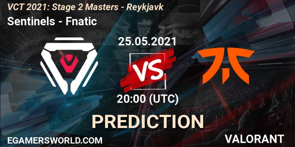 Sentinels vs Fnatic: Match Prediction. 25.05.2021 at 22:00, VALORANT, VCT 2021: Stage 2 Masters - Reykjavík