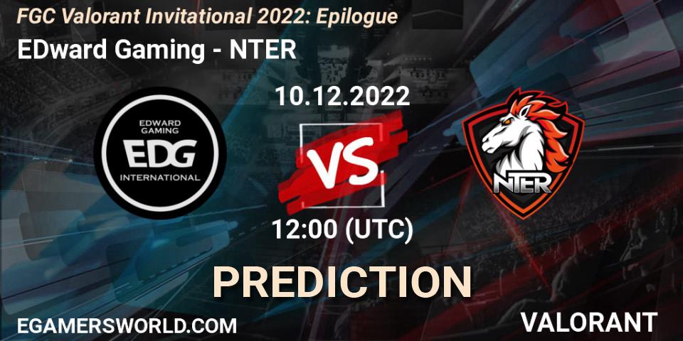 EDward Gaming vs NTER: Match Prediction. 10.12.22, VALORANT, FGC Valorant Invitational 2022: Epilogue