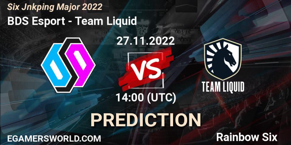BDS Esport vs Team Liquid: Match Prediction. 27.11.22, Rainbow Six, Six Jönköping Major 2022