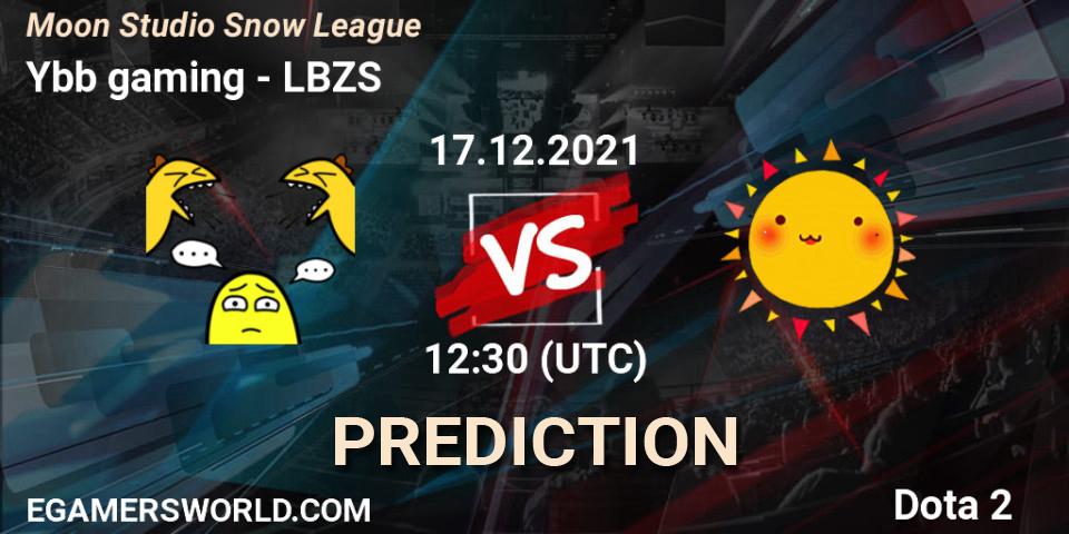 Ybb gaming vs LBZS: Match Prediction. 18.12.2021 at 07:00, Dota 2, Moon Studio Snow League