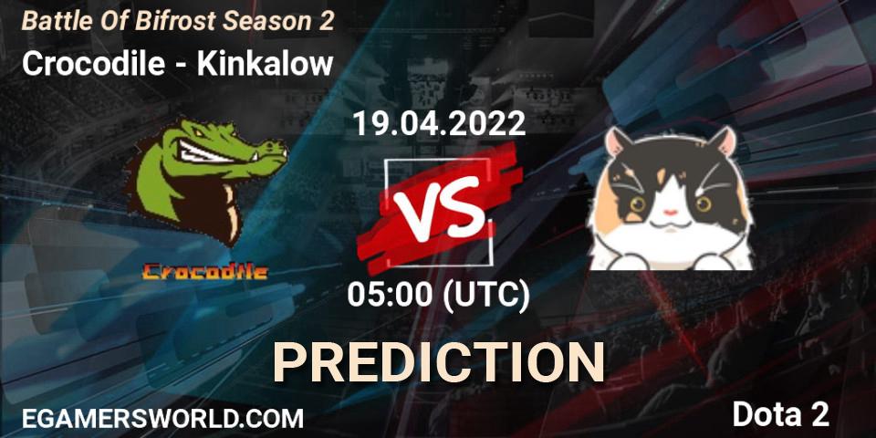 Crocodile vs Kinkalow: Match Prediction. 19.04.2022 at 05:19, Dota 2, Battle Of Bifrost Season 2