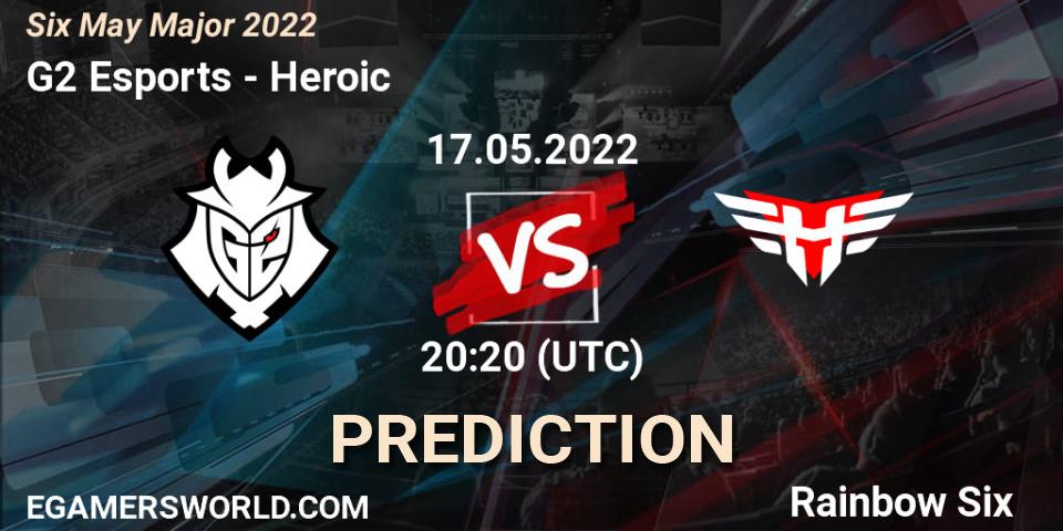 G2 Esports vs Heroic: Match Prediction. 17.05.2022 at 20:20, Rainbow Six, Six Charlotte Major 2022