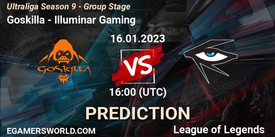 Goskilla vs Illuminar Gaming: Match Prediction. 16.01.23, LoL, Ultraliga Season 9 - Group Stage