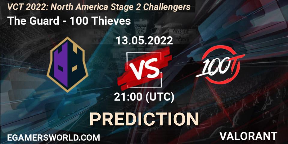 The Guard vs 100 Thieves: Match Prediction. 13.05.2022 at 20:15, VALORANT, VCT 2022: North America Stage 2 Challengers