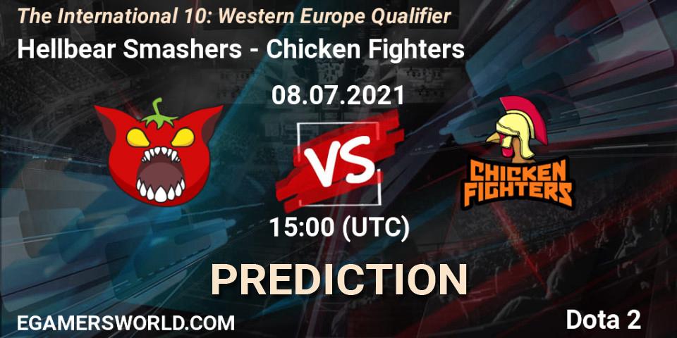 Hellbear Smashers vs Chicken Fighters: Match Prediction. 08.07.2021 at 15:22, Dota 2, The International 10: Western Europe Qualifier