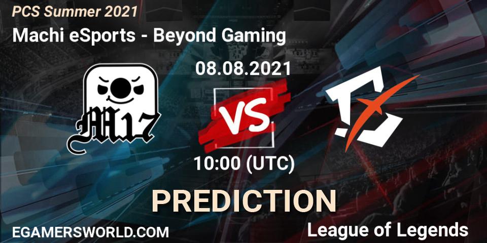 Machi eSports vs Beyond Gaming: Match Prediction. 08.08.21, LoL, PCS Summer 2021
