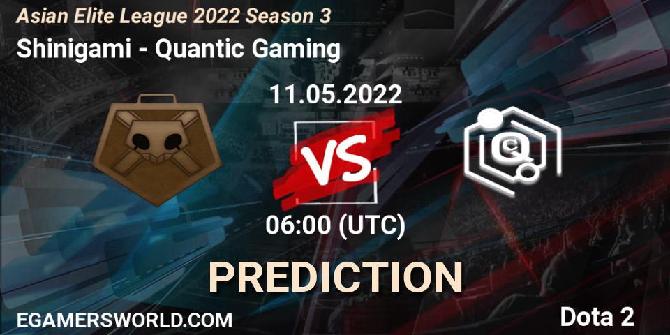 Shinigami vs Quantic Gaming: Match Prediction. 11.05.2022 at 05:53, Dota 2, Asian Elite League 2022 Season 3