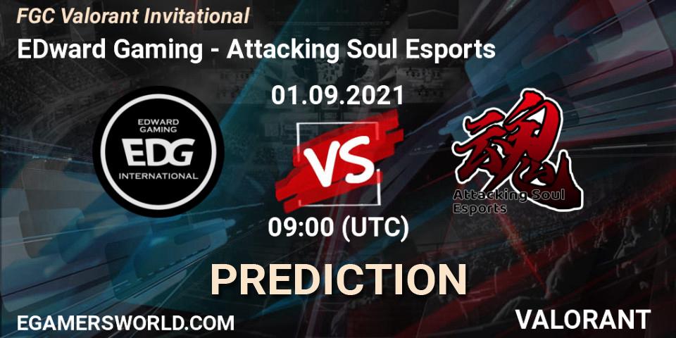 EDward Gaming vs Attacking Soul Esports: Match Prediction. 03.09.2021 at 09:00, VALORANT, FGC Valorant Invitational