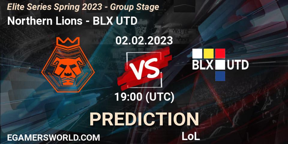 Northern Lions vs BLX UTD: Match Prediction. 02.02.2023 at 19:00, LoL, Elite Series Spring 2023 - Group Stage