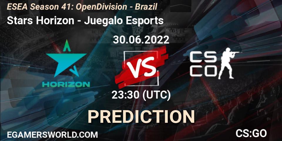 Stars Horizon vs Juegalo Esports: Match Prediction. 30.06.2022 at 23:00, Counter-Strike (CS2), ESEA Season 41: Open Division - Brazil