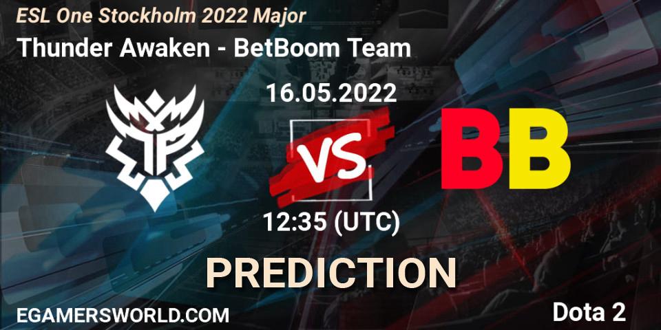 Thunder Awaken vs BetBoom Team: Match Prediction. 16.05.2022 at 13:19, Dota 2, ESL One Stockholm 2022 Major