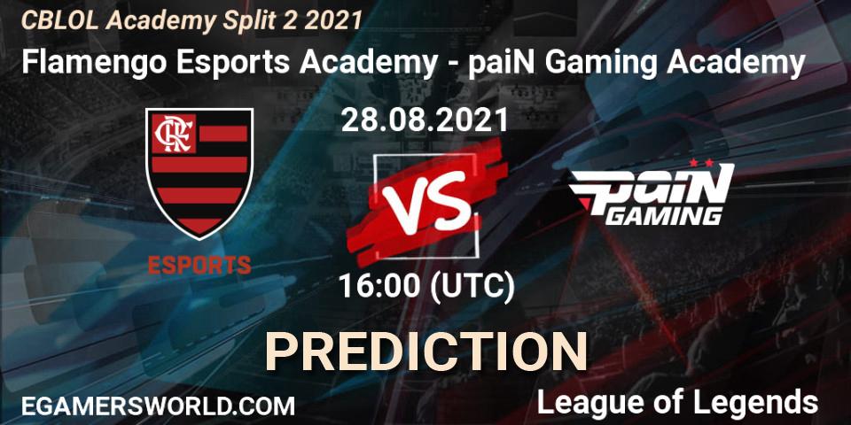 Flamengo Esports Academy vs paiN Gaming Academy: Match Prediction. 28.08.2021 at 16:00, LoL, CBLOL Academy Split 2 2021
