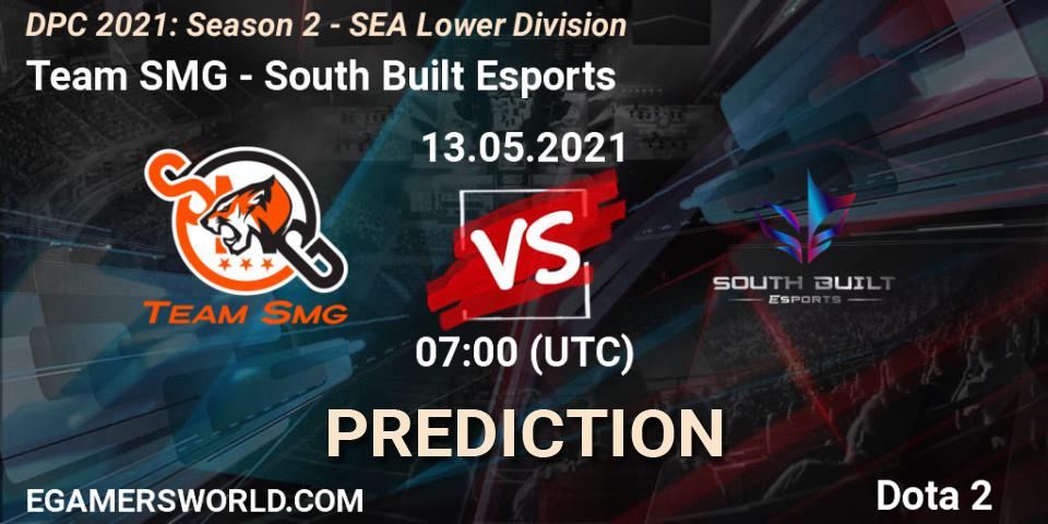 Team SMG vs South Built Esports: Match Prediction. 13.05.2021 at 06:20, Dota 2, DPC 2021: Season 2 - SEA Lower Division