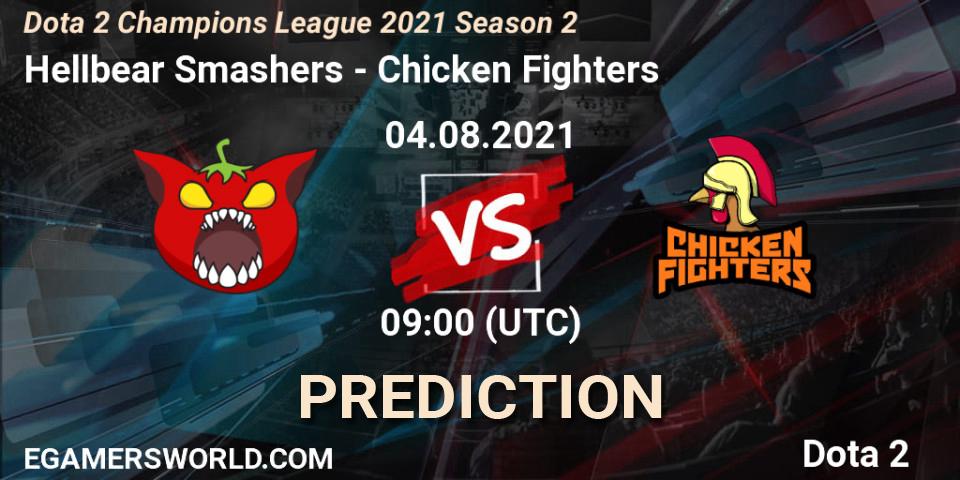 Hellbear Smashers vs Chicken Fighters: Match Prediction. 04.08.2021 at 09:02, Dota 2, Dota 2 Champions League 2021 Season 2