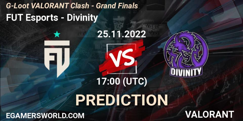 FUT Esports vs Divinity: Match Prediction. 25.11.22, VALORANT, G-Loot VALORANT Clash - Grand Finals
