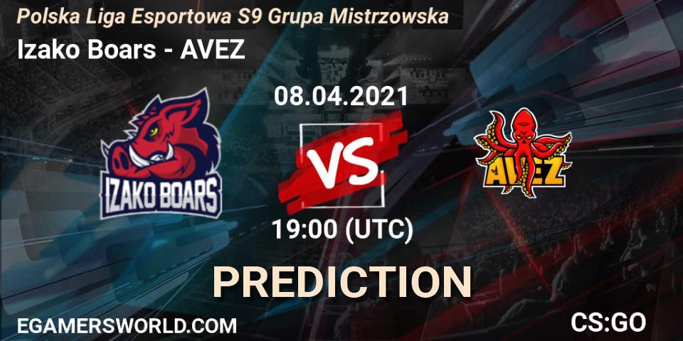 Izako Boars vs AVEZ: Match Prediction. 08.04.2021 at 19:00, Counter-Strike (CS2), Polska Liga Esportowa S9 Grupa Mistrzowska
