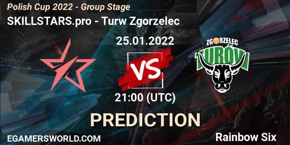 SKILLSTARS.pro vs Turów Zgorzelec: Match Prediction. 25.01.2022 at 21:00, Rainbow Six, Polish Cup 2022 - Group Stage