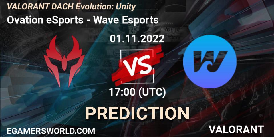 Ovation eSports vs Wave Esports: Match Prediction. 01.11.2022 at 18:00, VALORANT, VALORANT DACH Evolution: Unity