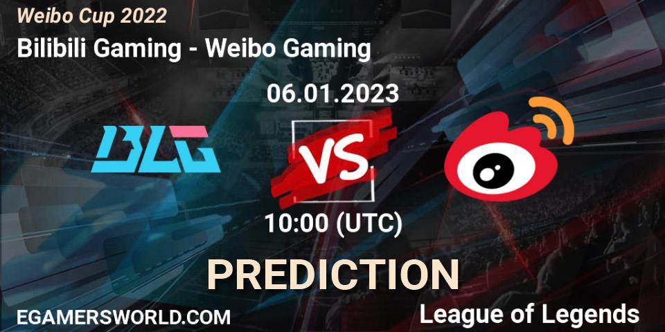Bilibili Gaming vs Weibo Gaming: Match Prediction. 06.01.23, LoL, Weibo Cup 2022