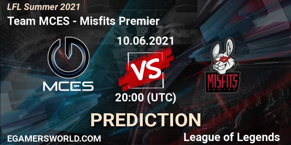 Team MCES vs Misfits Premier: Match Prediction. 10.06.21, LoL, LFL Summer 2021