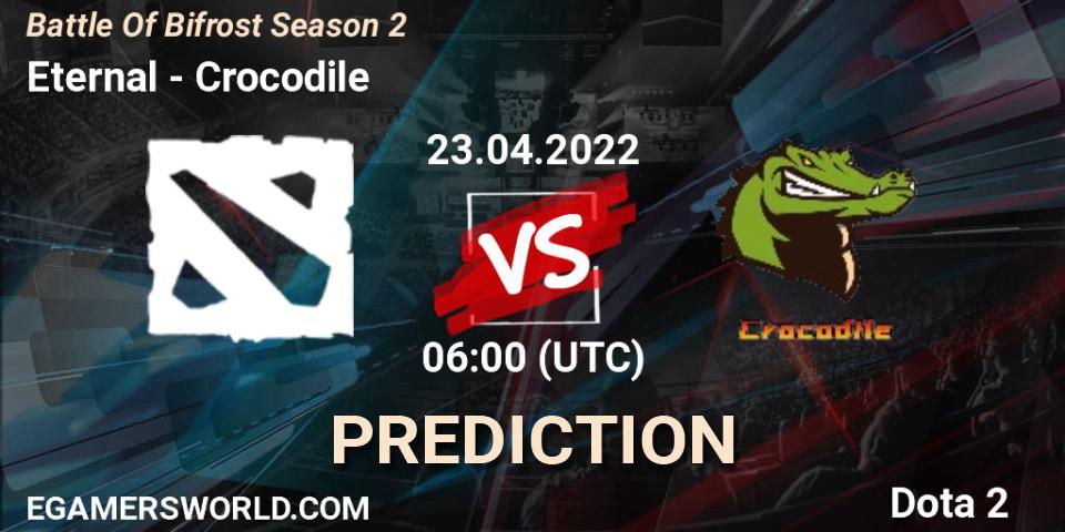Eternal vs Crocodile: Match Prediction. 23.04.2022 at 06:15, Dota 2, Battle Of Bifrost Season 2
