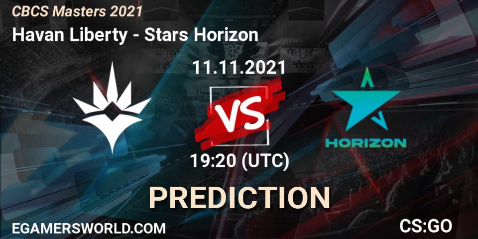 Havan Liberty vs Stars Horizon: Match Prediction. 11.11.2021 at 19:20, Counter-Strike (CS2), CBCS Masters 2021
