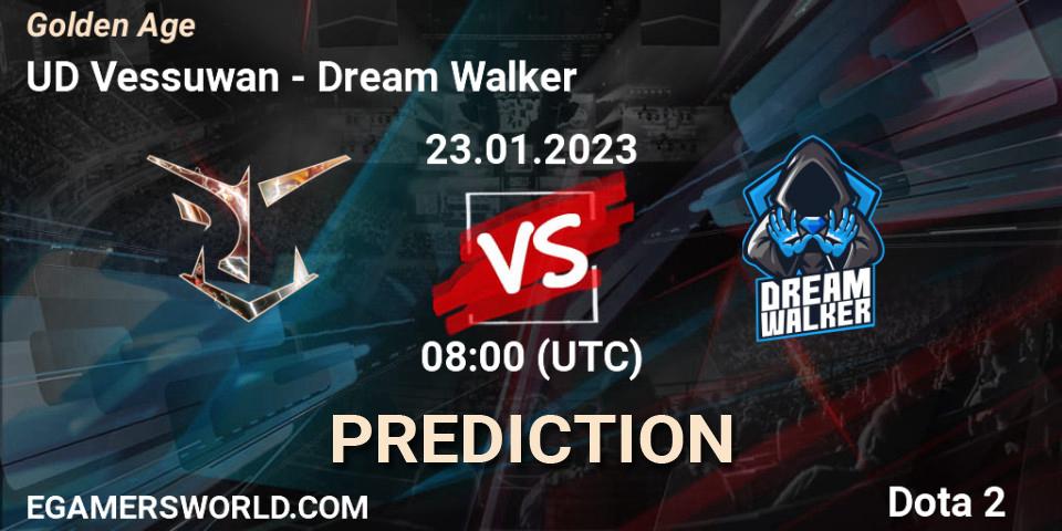 UD Vessuwan vs Dream Walker: Match Prediction. 23.01.23, Dota 2, Golden Age