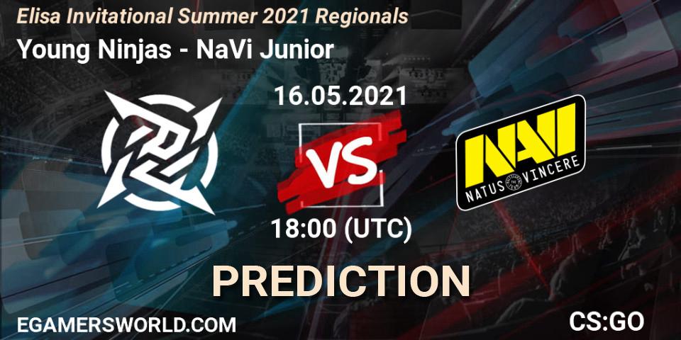 Young Ninjas vs NaVi Junior: Match Prediction. 16.05.2021 at 18:00, Counter-Strike (CS2), Elisa Invitational Summer 2021 Regionals