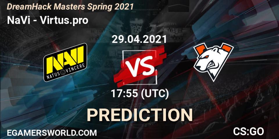 NaVi vs Virtus.pro: Match Prediction. 29.04.2021 at 18:15, Counter-Strike (CS2), DreamHack Masters Spring 2021