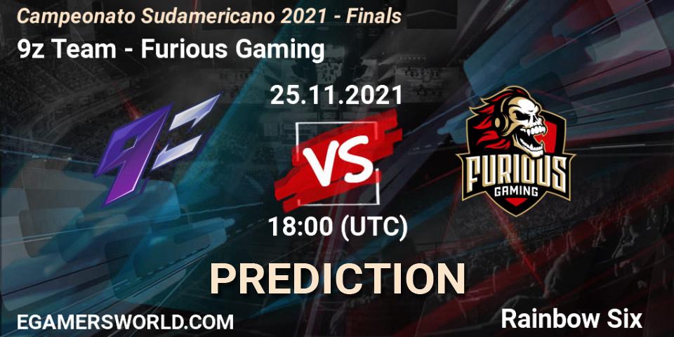 9z Team vs Furious Gaming: Match Prediction. 25.11.2021 at 20:30, Rainbow Six, Campeonato Sudamericano 2021 - Finals