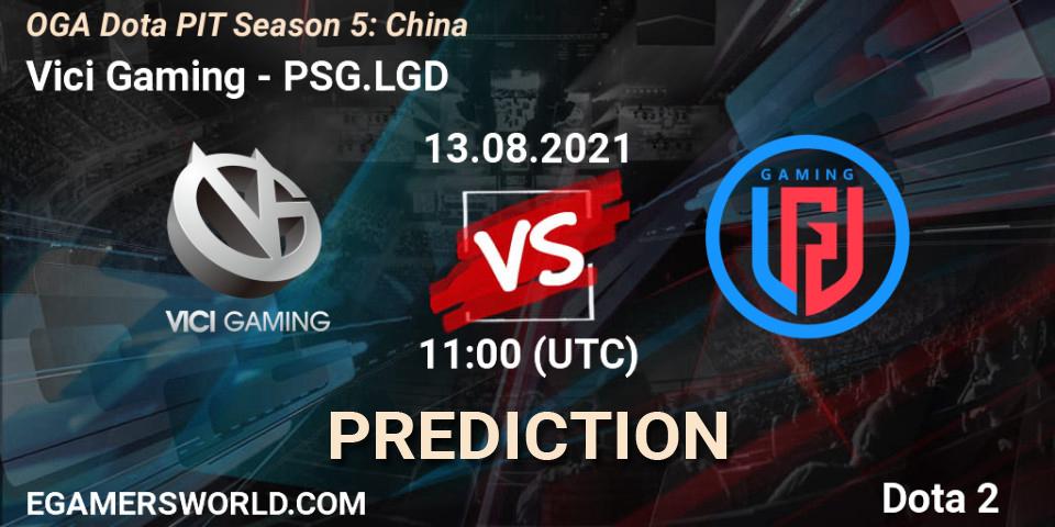 Vici Gaming vs PSG.LGD: Match Prediction. 13.08.2021 at 11:15, Dota 2, OGA Dota PIT Season 5: China