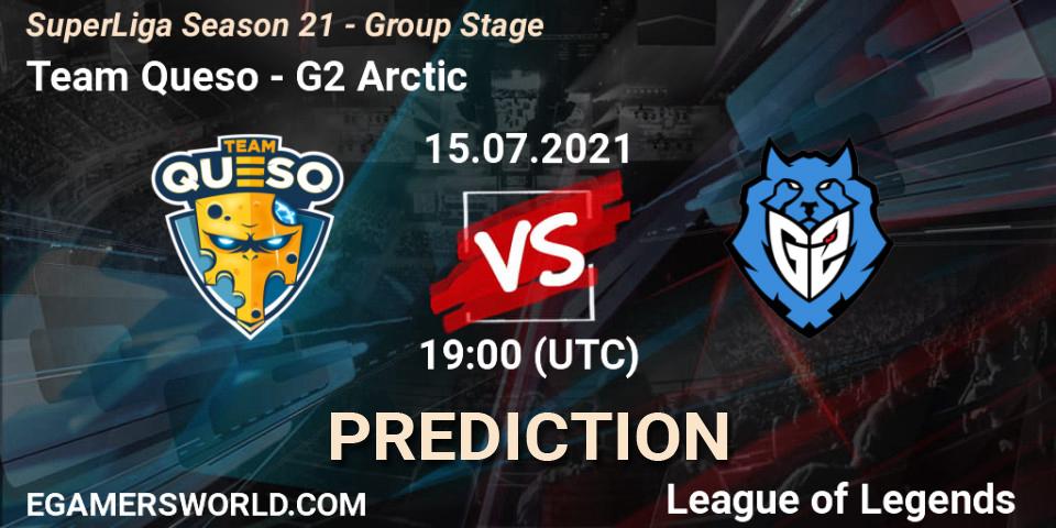 Team Queso vs G2 Arctic: Match Prediction. 15.07.21, LoL, SuperLiga Season 21 - Group Stage 