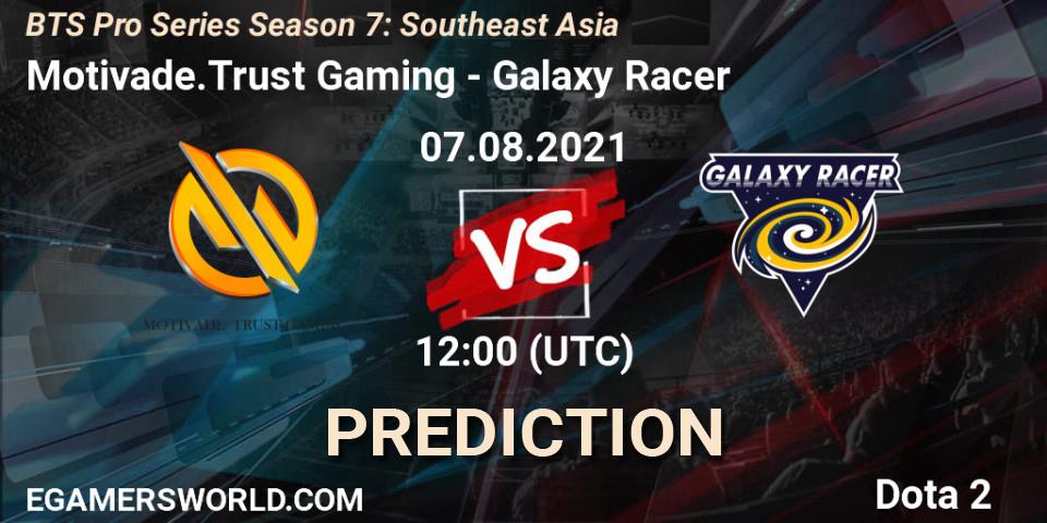 Motivade.Trust Gaming vs Galaxy Racer: Match Prediction. 07.08.2021 at 11:53, Dota 2, BTS Pro Series Season 7: Southeast Asia